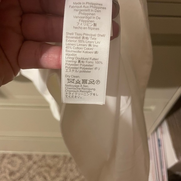 NWT J Crew White Linen Blazer Size 24W - Picture 5 of 5